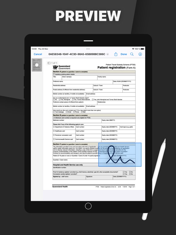FAX from iPhone - Send Doc iPad 应用截图