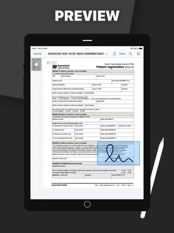 FAX from iPhone - Send Doc iPad 应用截图