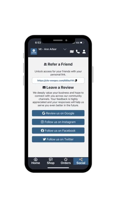 ภาพหน้าจอของ Cloud Rewards