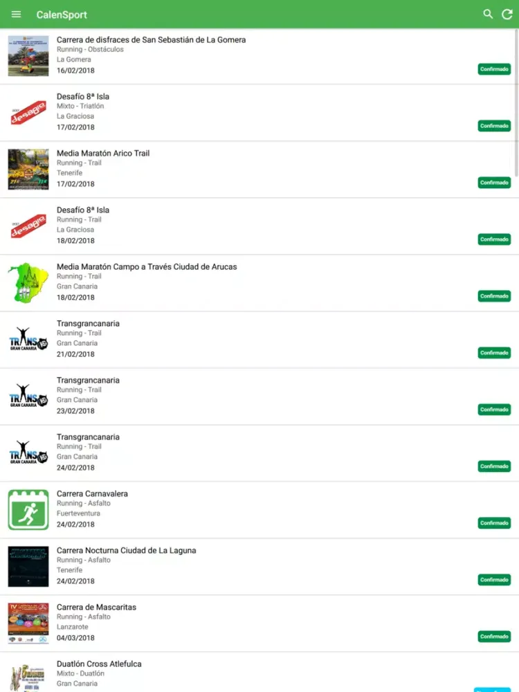 CalenSport iPad  Ekran Görüntüleri