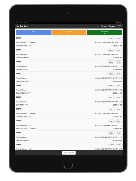 Capturas de tela do Cloudscape SafeSite iPad 