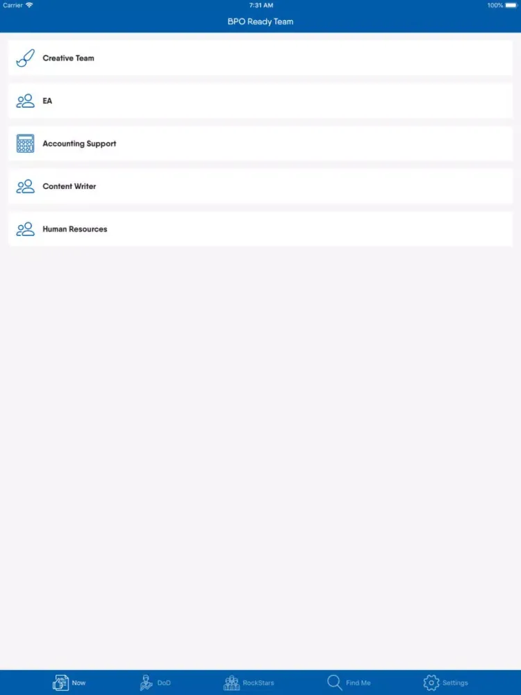 Cloudstaff BPO Ready Team iPad  स्क्रीनशॉट