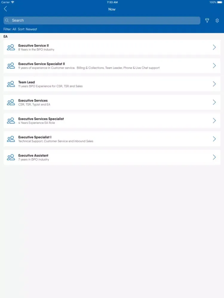 Cloudstaff BPO Ready Team iPad  स्क्रीनशॉट