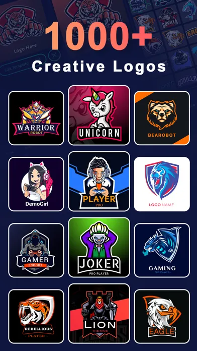 Capturas de tela do Gaming Logo Maker, NFT Creator