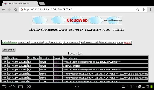 Capturas de pantalla de CloudWeb - File & Web Server