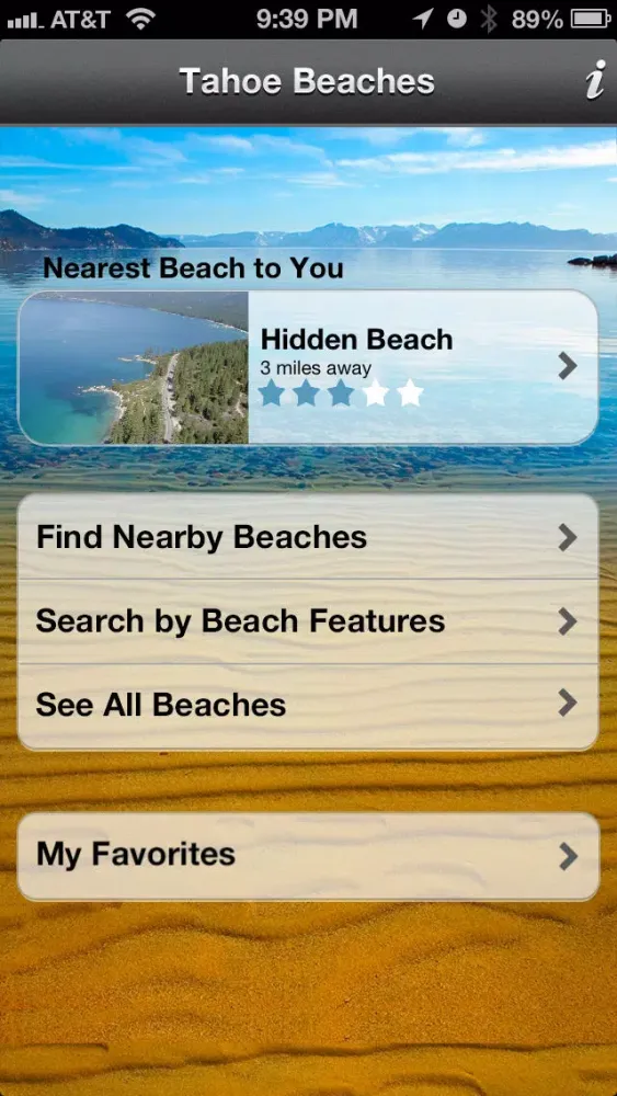 Tahoe Beaches سکرین شاٹس