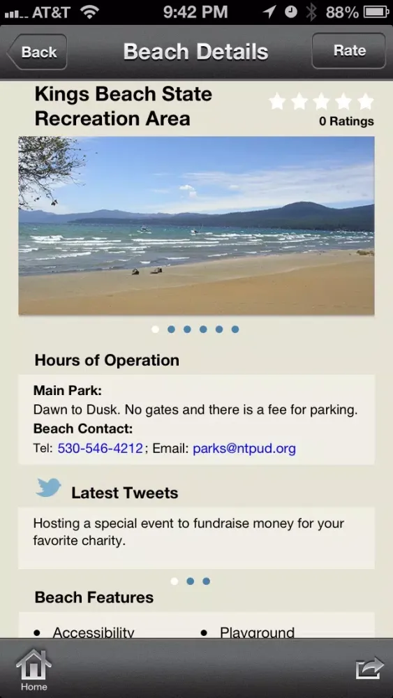 Tahoe Beaches سکرین شاٹس