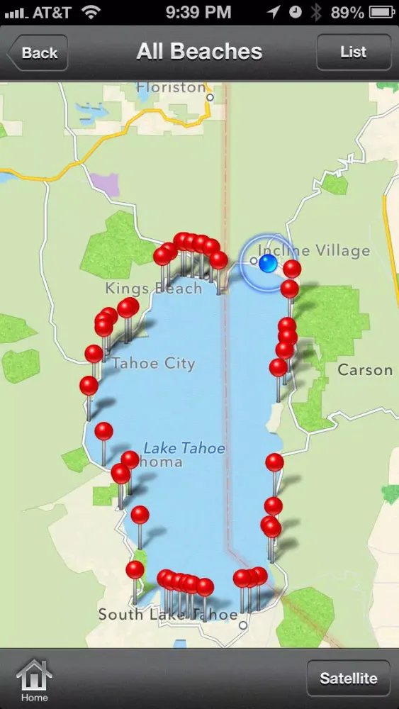 Tahoe Beaches سکرین شاٹس