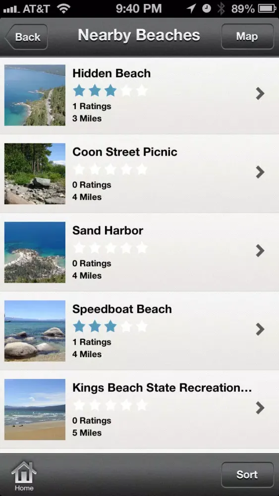 Tahoe Beaches سکرین شاٹس