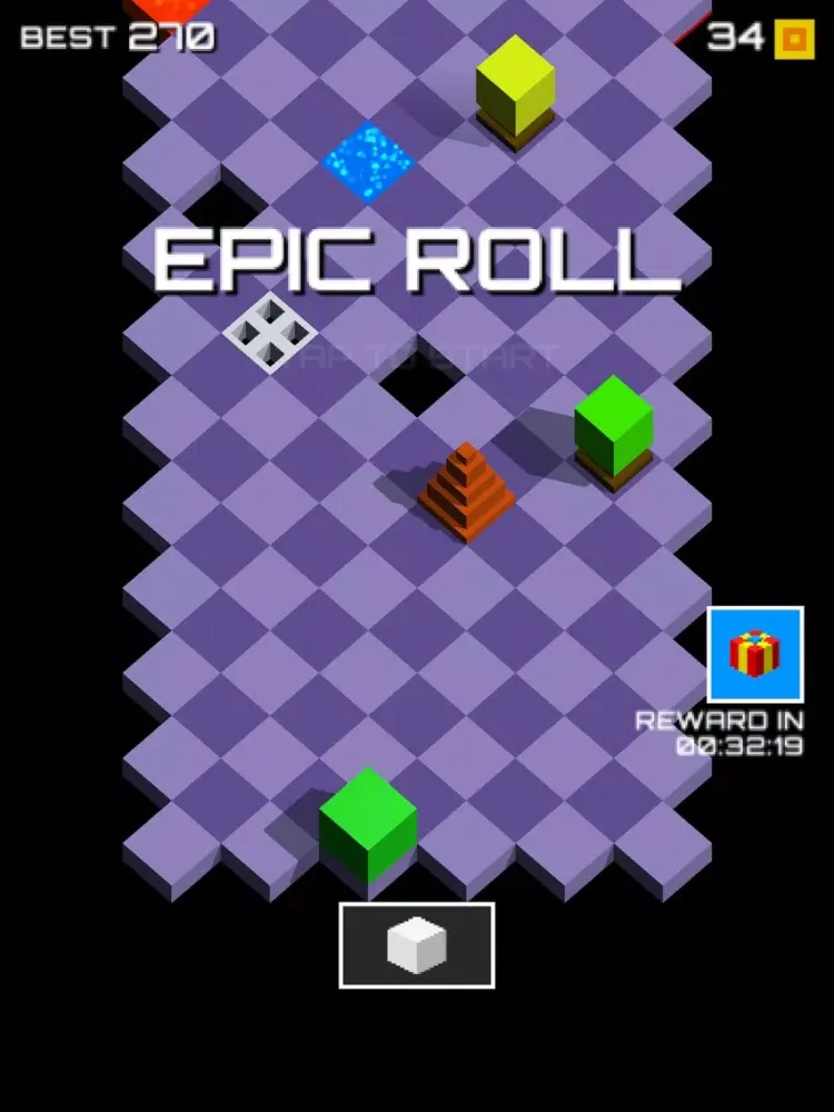 Ảnh chụp màn hình của Epic cubic roll iPad 