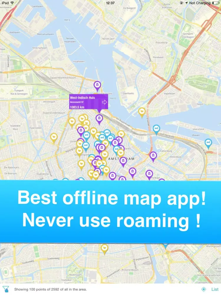 Amsterdam, Netherlands - Offline Guide - iPad  스크린샷