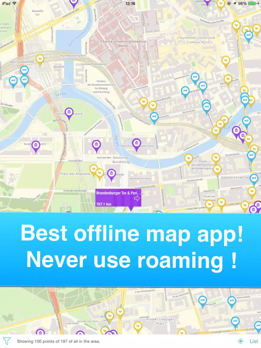 Berlin, Germany - Offline Guide - iPad  स्क्रीनशॉट