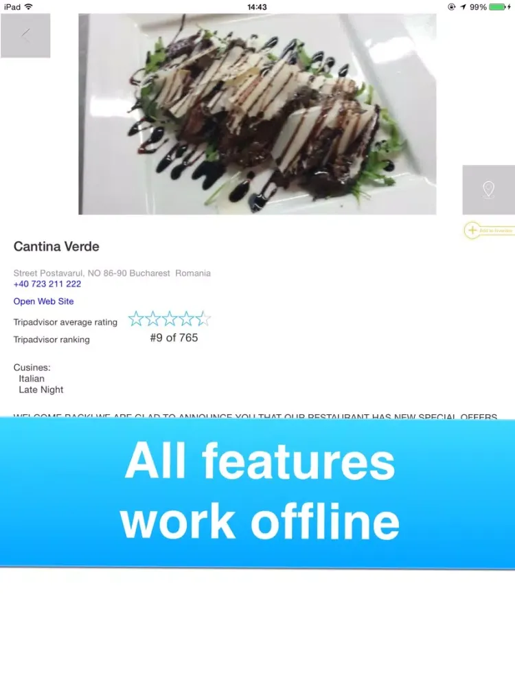 Bucharest, Romania - Offline Guide - iPad  Screenshots