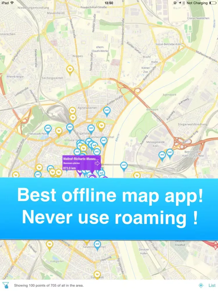 Ảnh chụp màn hình của Cologne, Germany - Offline Guide - iPad 
