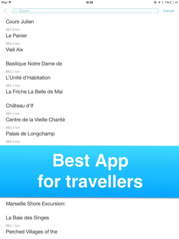 Tangkapan layar Marseille, France - Offline Guide - iPad 