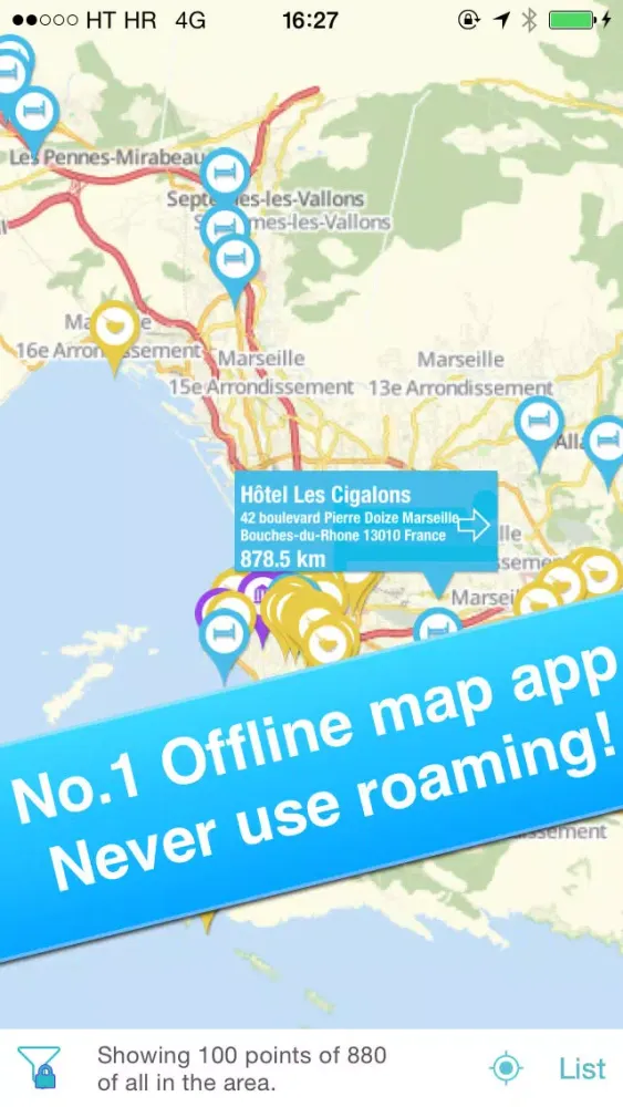 Tangkapan layar Marseille, France - Offline Guide -
