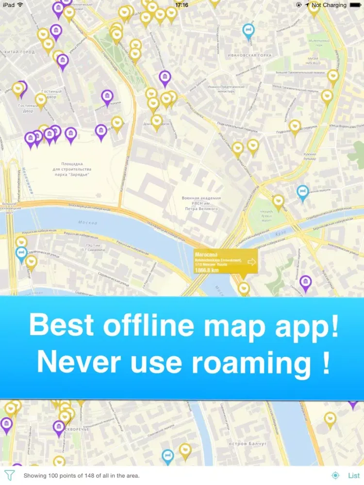 Ảnh chụp màn hình của Moscow, Russia - Offline Guide - iPad 