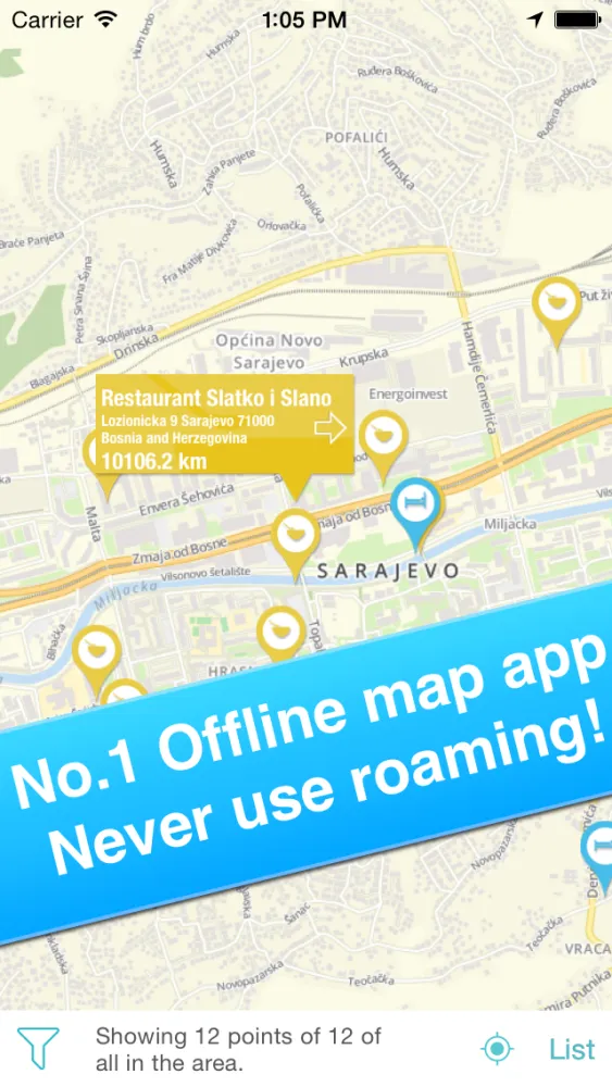 Скриншоты Sarajevo, Bosnia - Offline Guide -