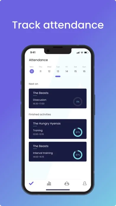 Practice Attendance Tracker স্ক্রিনশট