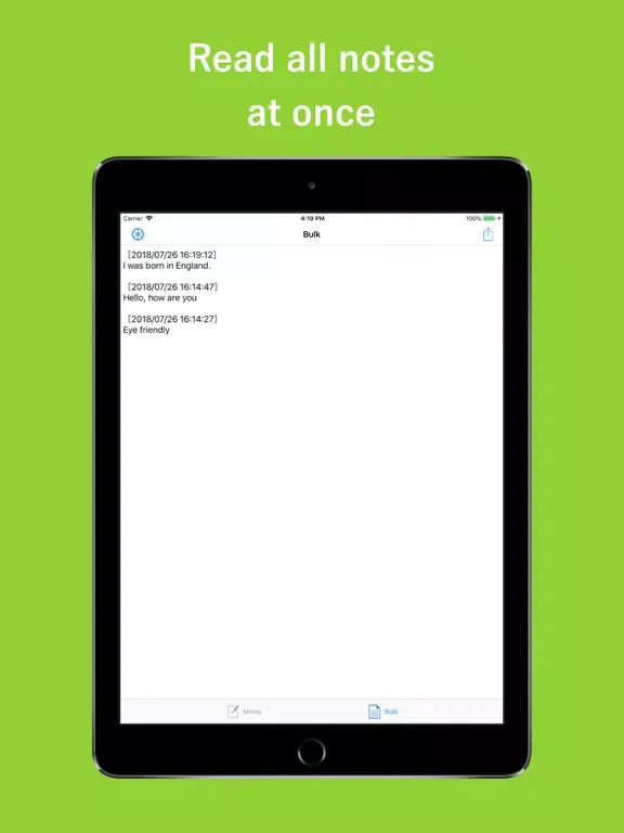 Screenshot di Character expansion memo iPad 