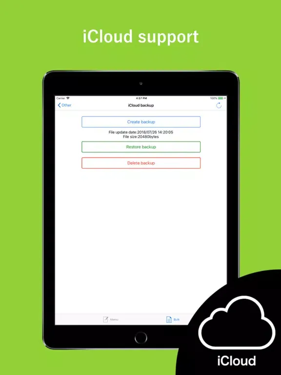 Screenshot di Character expansion memo iPad 