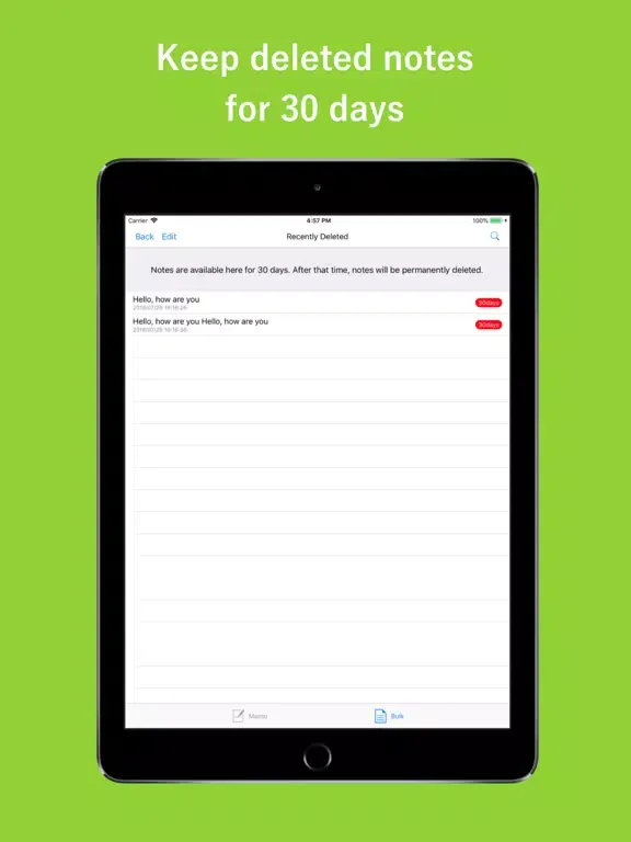 Screenshot di Character expansion memo iPad 
