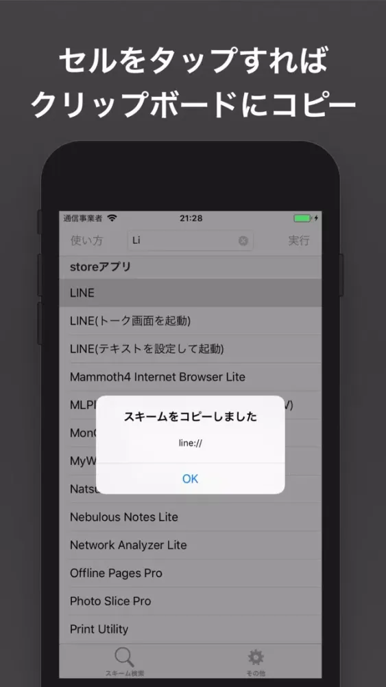 URLスキーム検索+ 스크린샷