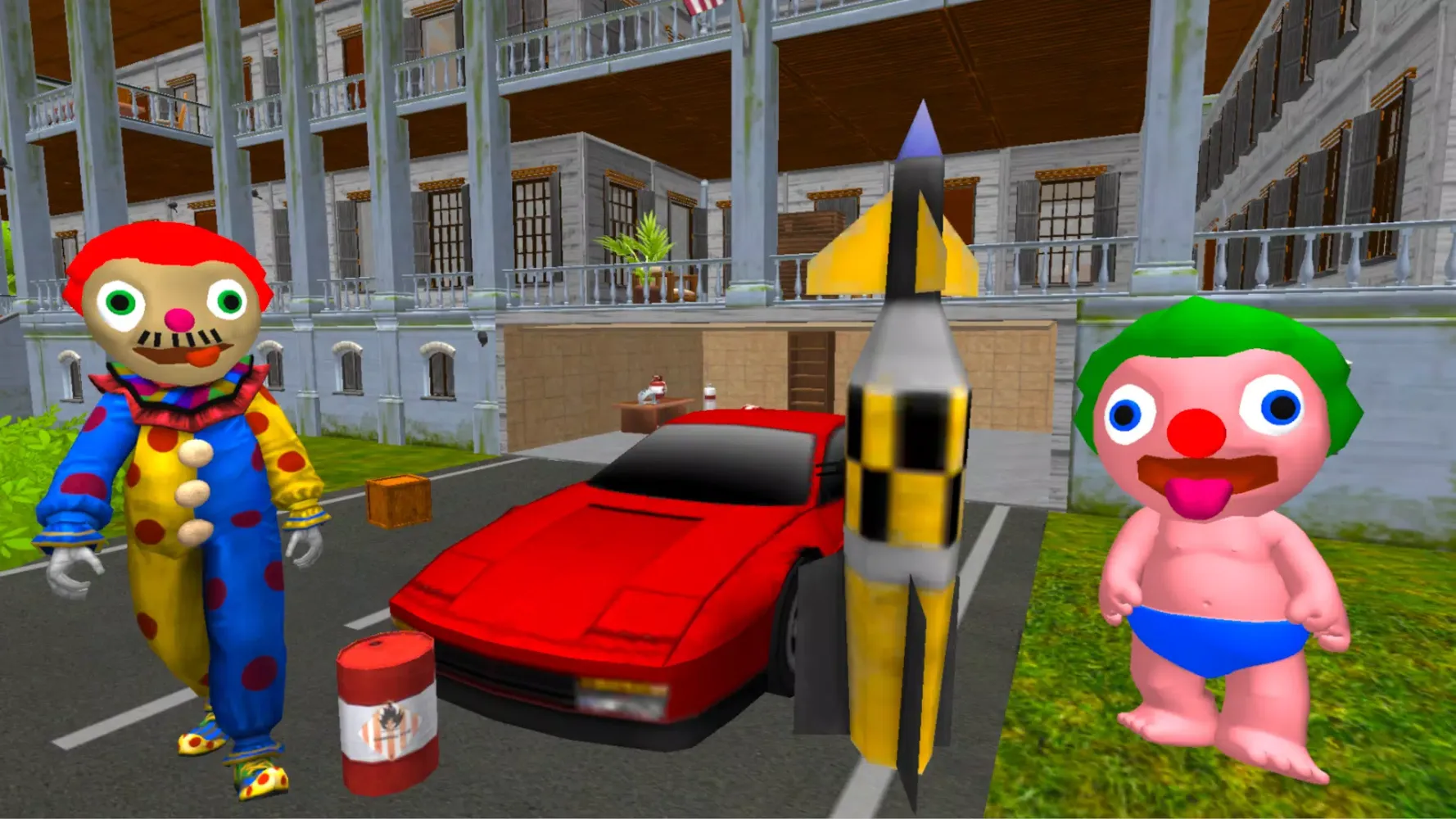 Clown Daddy Neighbor Screenshots