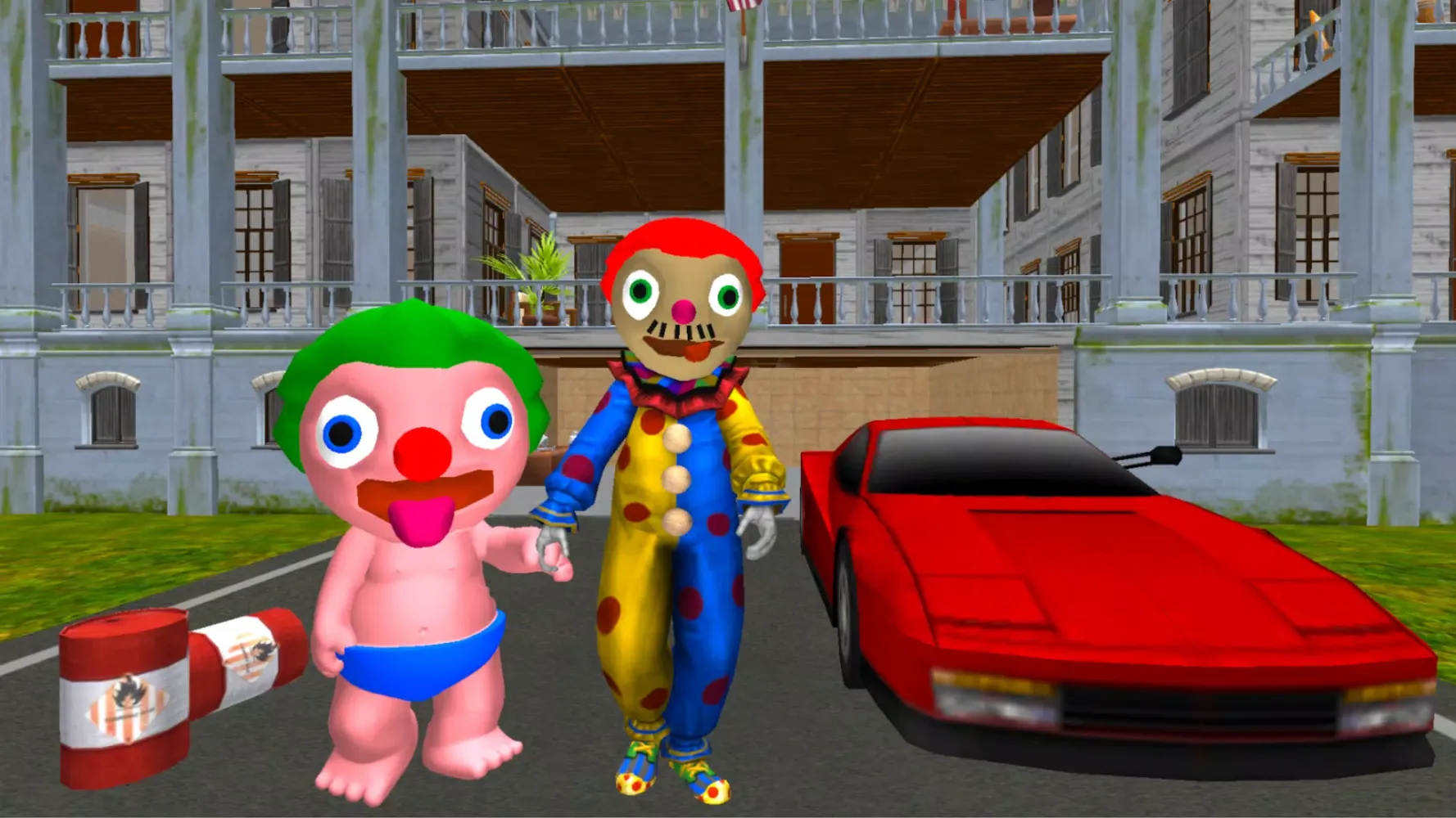 Clown Daddy Neighbor Screenshots