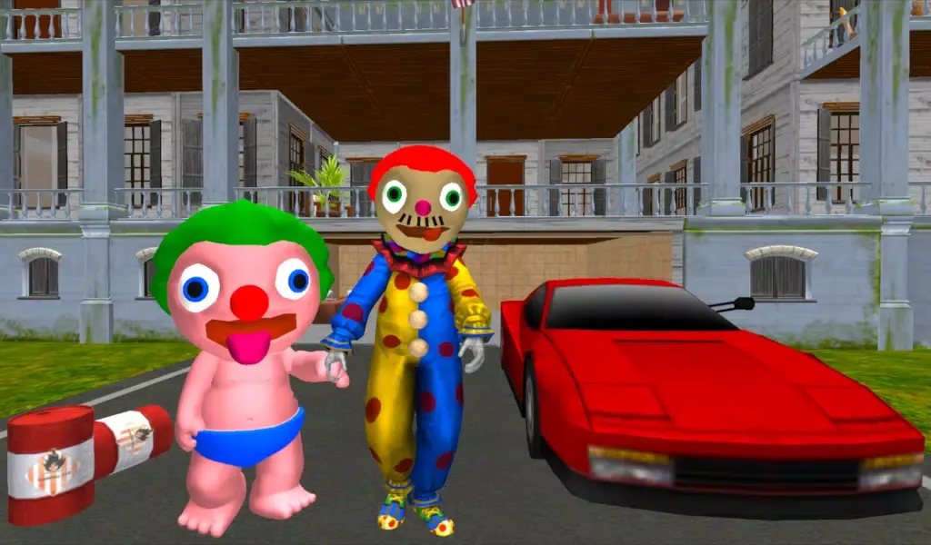 Clown Daddy Neighbor Screenshots