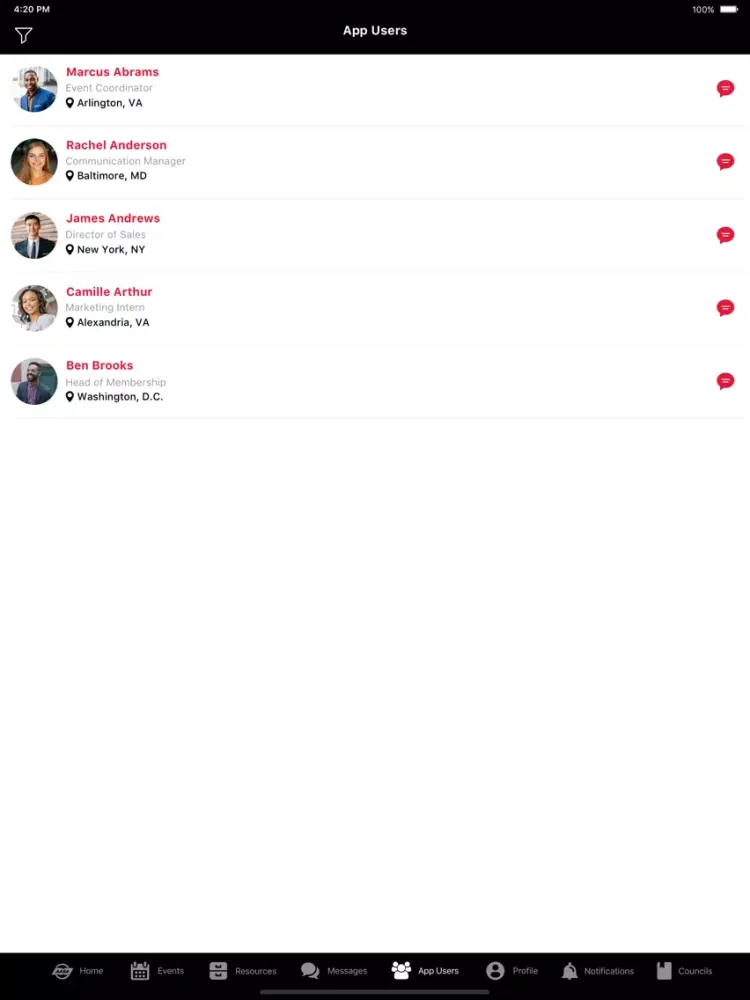 AASA iPad  Screenshots