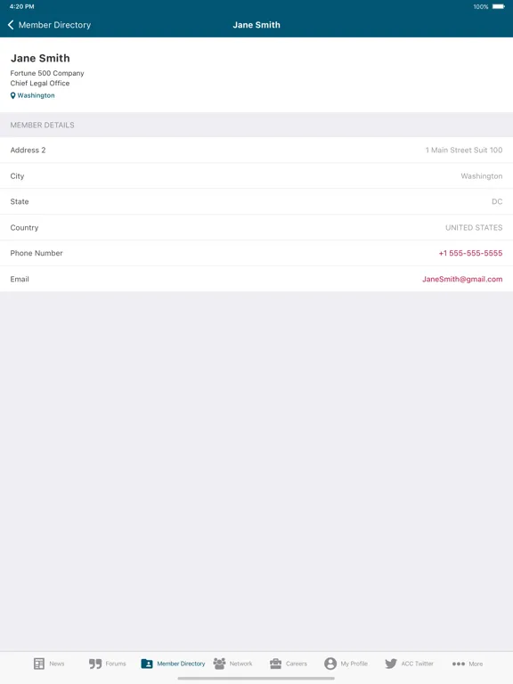 ACC365 iPad  Screenshots