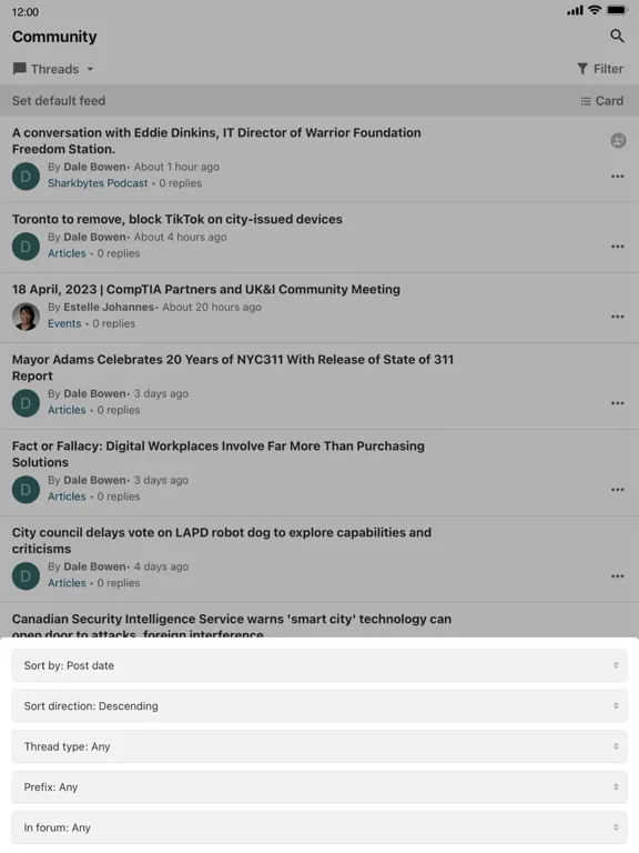 CompTIA Community iPad 应用截图