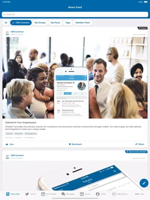 CRN Connect iPad  Ekran Görüntüleri