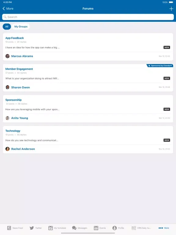CRN Connect iPad  Ekran Görüntüleri