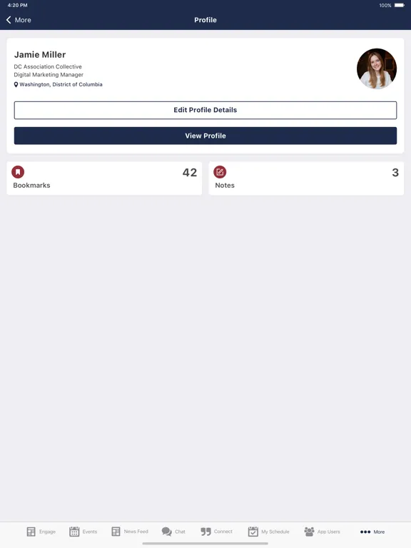 ELFA Engage iPad  Screenshots