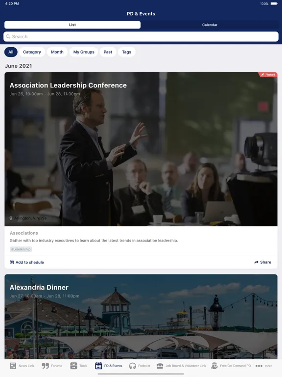 OBA Lawyers Link iPad  Screenshots