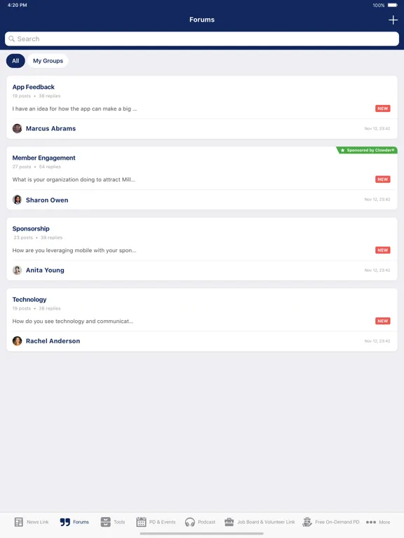 OBA Lawyers Link iPad  Screenshots