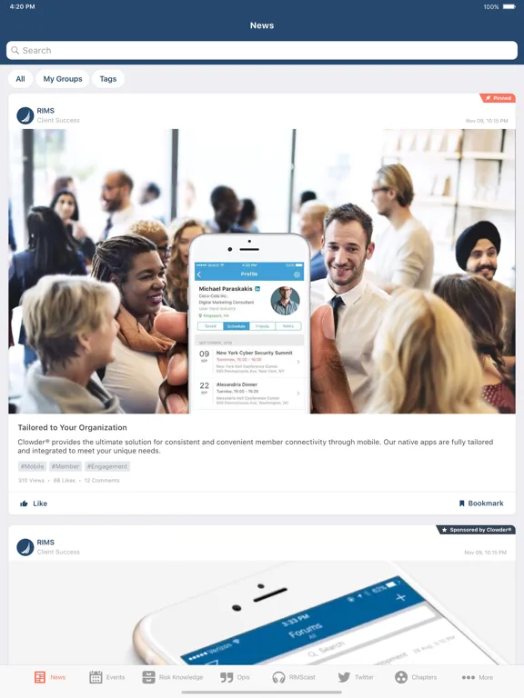 RIMS - Risk Management Society iPad 应用截图