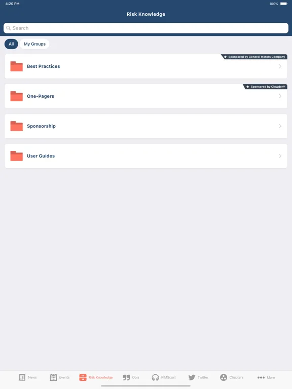 RIMS - Risk Management Society iPad 应用截图