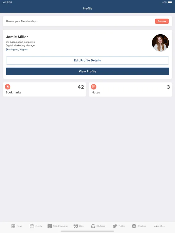 RIMS - Risk Management Society iPad 应用截图