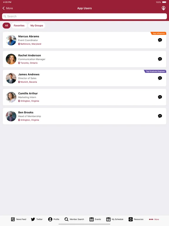 Zrzuty ekranu SC&RA iPad