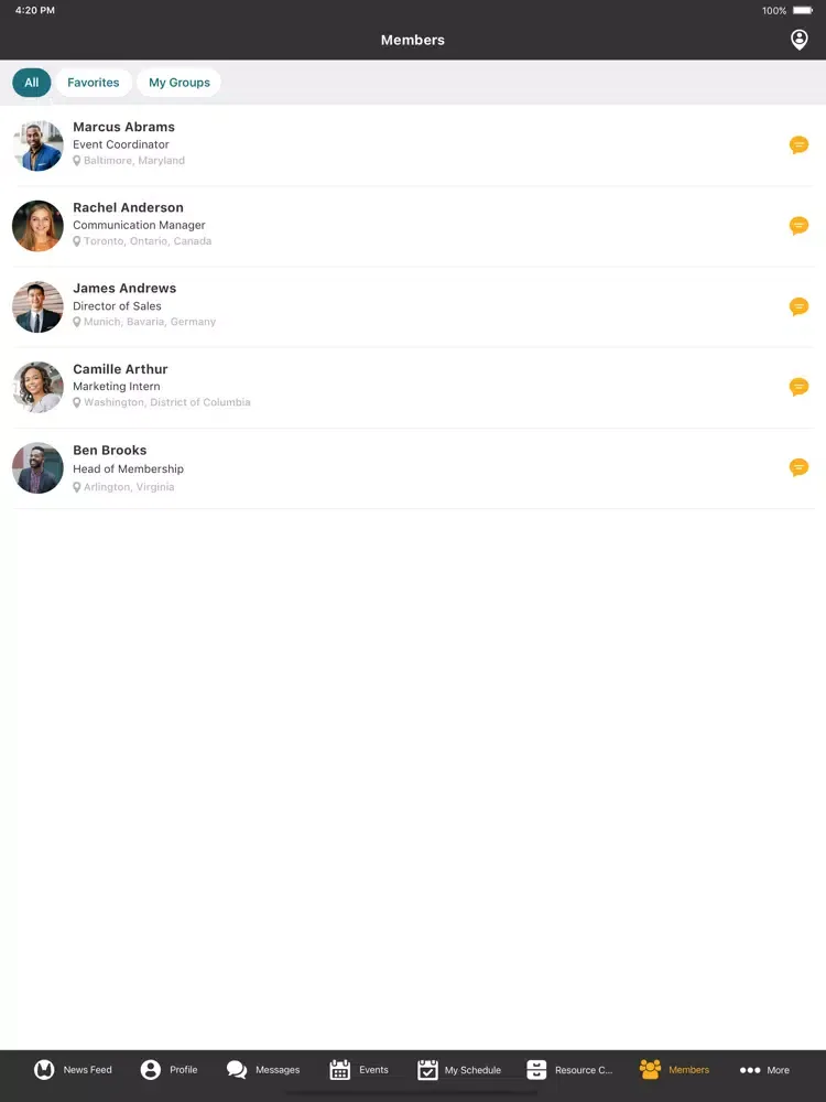ATA Connect iPad Ekran Görüntüleri