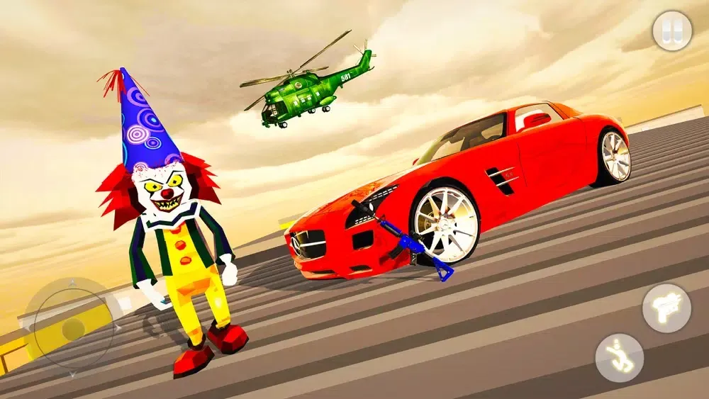 Captures d'écran de Clown Gangster Crime City Hero