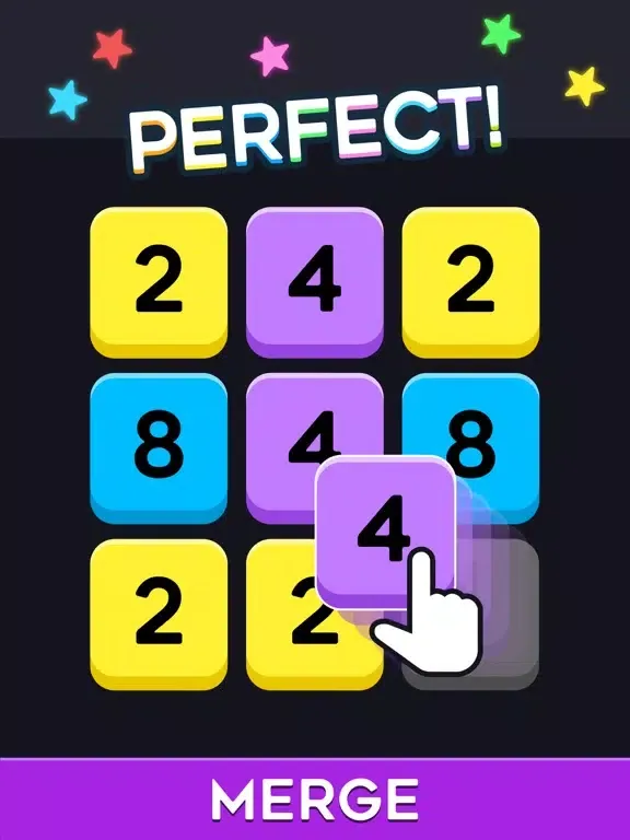 Capturas de tela do 4096 Merge Match - Puzzle Game iPad 