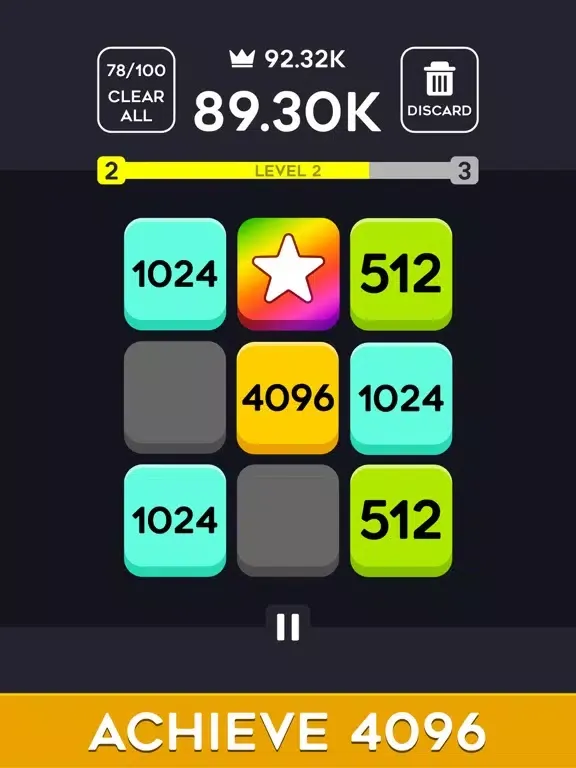 Capturas de tela do 4096 Merge Match - Puzzle Game iPad 