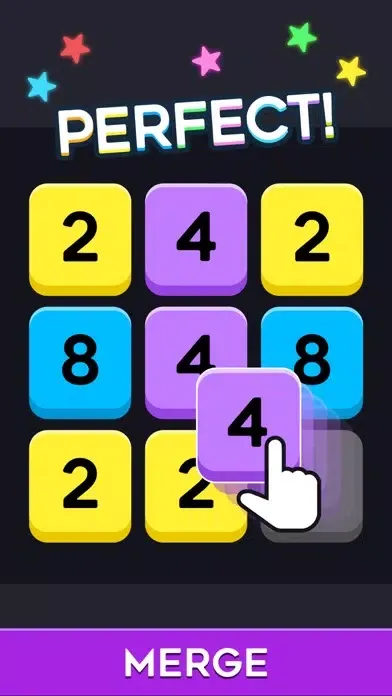 Capturas de tela do 4096 Merge Match - Puzzle Game