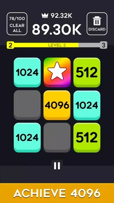 Capturas de tela do 4096 Merge Match - Puzzle Game