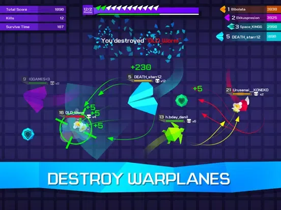 Capturas de tela do SkyRoyale.io Sky Battle Royale iPad 