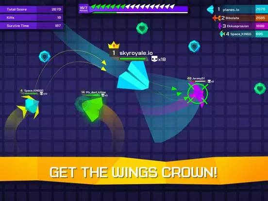 Capturas de tela do SkyRoyale.io Sky Battle Royale iPad 